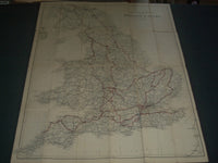 1900'S THE CYCLISTS & MOTORISTS MAP OF ENGLAND AND WALES - J 3936