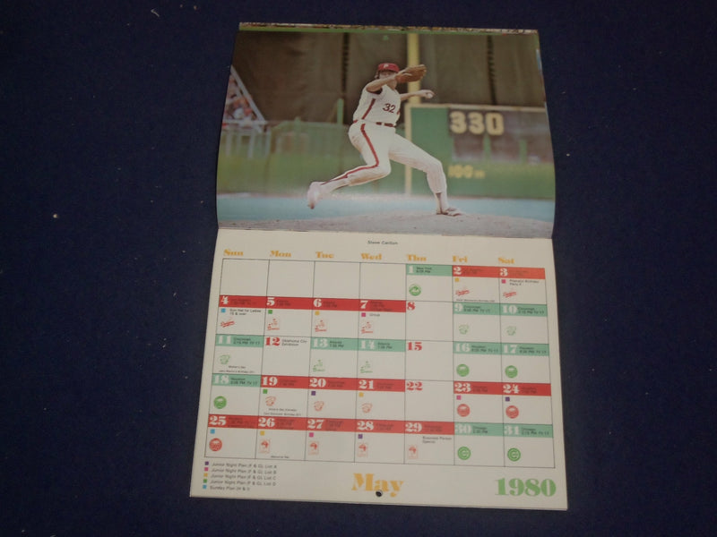 1980 PHILADELPHIA PHILLIES CALENDAR - PETE ROSE ILLUSTRATION ON COVER - ST 6808