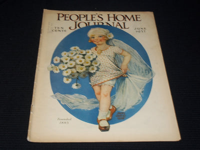 1927 JUNE PEOPLE'S HOME JOURNAL MAGAZINE NICE ILLUSTRATED COVER ART - E 2803