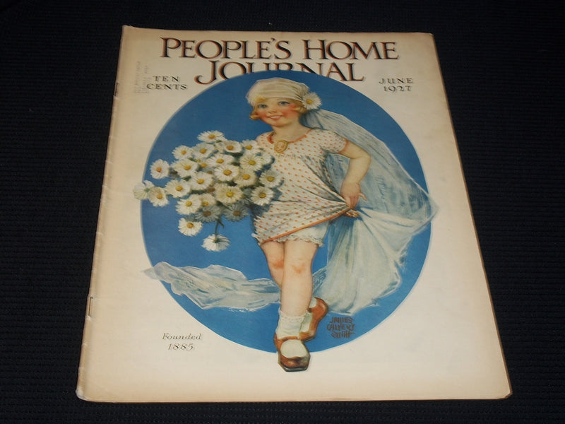 1927 JUNE PEOPLE'S HOME JOURNAL MAGAZINE NICE ILLUSTRATED COVER ART - E 2803