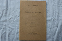 1912 VALUATION OF PUBLIC UTILITIES - INDIANA WATER SUPPLY SOFTCOVER BOOK- K 2991