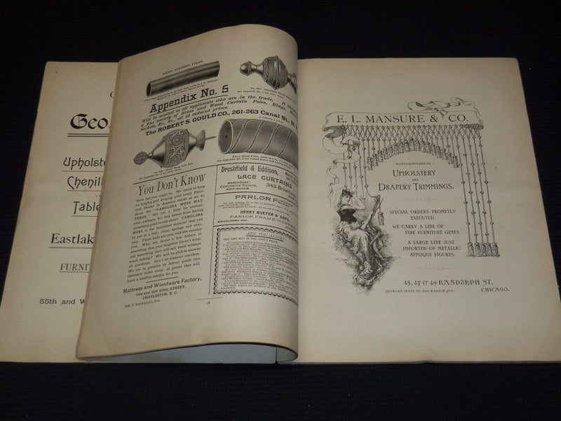 1892 THE UPHOLSTERER MAGAZINE LOT OF 9 ISSUES - PHILADELPHIA - NICE ADS - O 3287