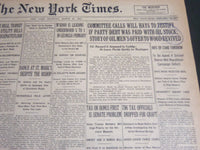 1924 MARCH 20 NEW YORK TIMES - COMMITTEE CALLS WILL HAYS TO TESTIFY - NT 6824