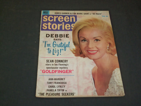 1965 FEBRUARY SCREEN STORIES MAGAZINE - DEBBIE REYNOLDS - SP 8188