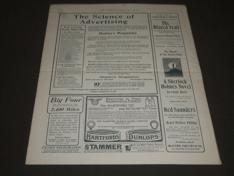 1902 JULY 5 THE SATURDAY EVENING POST MAGAZINE - ILLUSTRATED COVER - SP 1049
