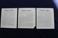 1879-1885 ANTIQUARIAN PAPERS - IPSWICH, MASSACHUSETTS - LOT OF 34 - K 780