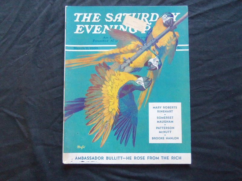 1939 MARCH 11 THE SATURDAY EVENING POST MAGAZINE - ILLUSTRATED COVER - SP 1777