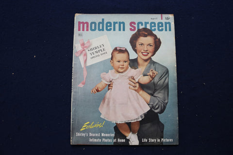 1949 APRIL MODERN SCREEN MAGAZINE - SHIRLEY TEMPLE COVER - E 17294