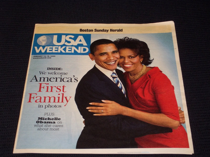 2009 JANUARY 16 BOSTON SUNDAY HERALD USA MAGAZINE - THE OBAMAS - E 5287