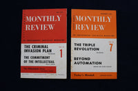 1959-1966 MONTHLY REVIEW, AN INDEPENDENT SOCIALIST MAGAZINE - LOT OF 10 - O 3609