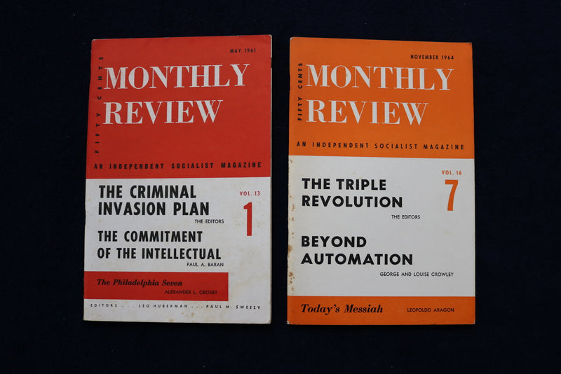 1959-1966 MONTHLY REVIEW, AN INDEPENDENT SOCIALIST MAGAZINE - LOT OF 10 - O 3609