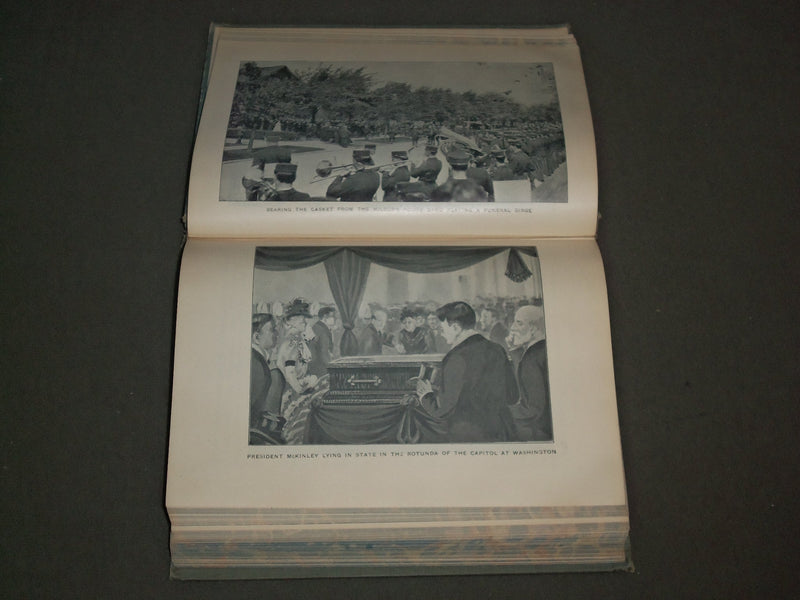 1901 MEMORIAL LIFE OF WILLIAM MCKINLEY HARDCOVER BOOK - KD 3904