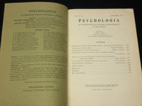 1959 PSYCHOLOGIA INTERNATIONAL JOURNAL MAGAZINE LOT OF 3 - WR 572D