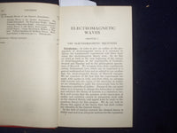 1934 ELECTOMAGNETIC WAVES HARDCOVER BOOK BY F.W.G. WHITE - KD 9124