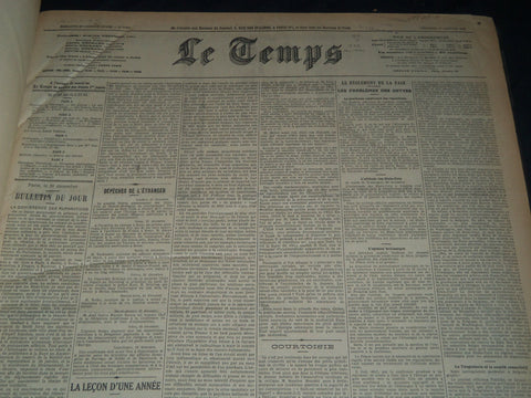 1932 JANUARY-MARCH LE TEMPS FRENCH NEWSPAPER BOUND VOLUME - VB 6