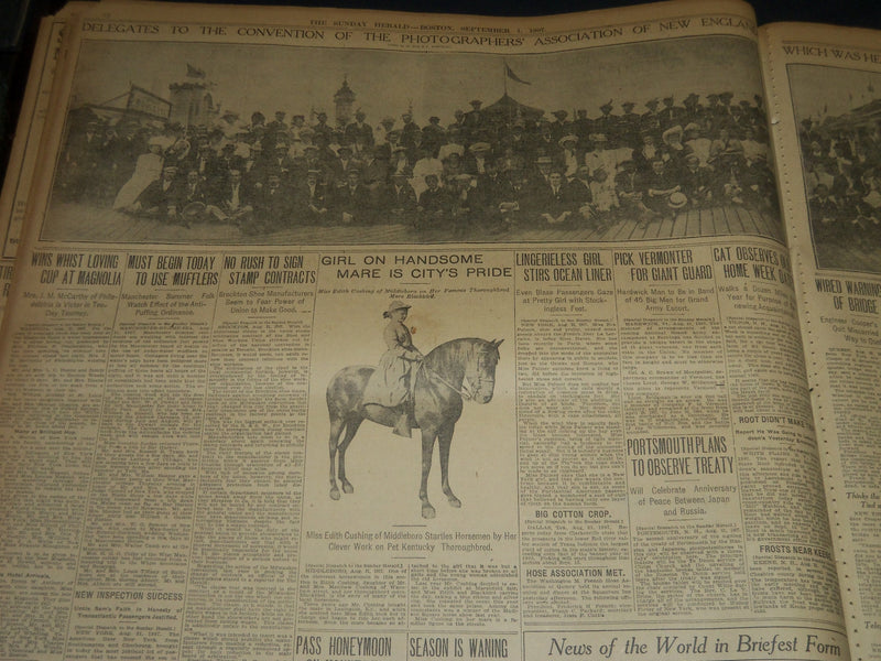 1907 SEPTEMBER 1 THE BOSTON HERALD - POPE'S MESSAGE SENT TO ARCHBISHOP - BH 231