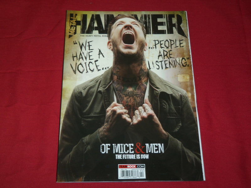 2015 APRIL METAL HAMMER MAGAZINE ISSUE NO. 268 - OF MICE & MEN COVER - RC 384