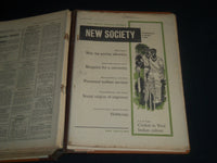 1962-1963 NEW SOCIETY SOCIAL SCIENCE WEEKLY MAGAZINE VOLUME 1- 39 ISSUES - R 157