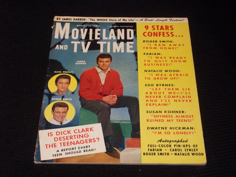1960 MARCH MOVIELAND & TV TIME MAGAZINE - JAMES DARREN FRONT COVER - E 3067