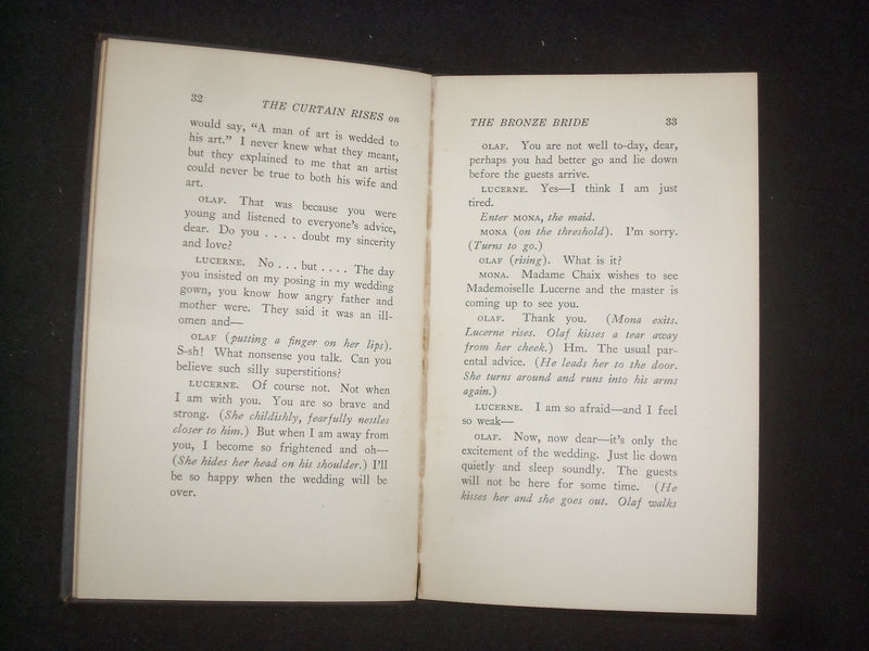 1926 THE CURTAIN RISES ON FOUR ONE-ACT PLAYS HARDCOVER BOOK BY B. INGE - KD 9260