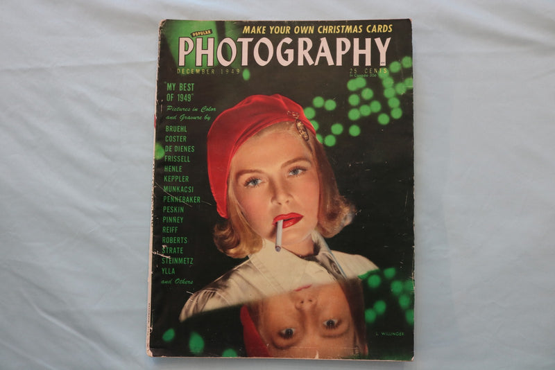 1949 DECEMBER PHOTOGRAPHY MAGAZINE - LIZABETH SCOTT COVER - E 26582