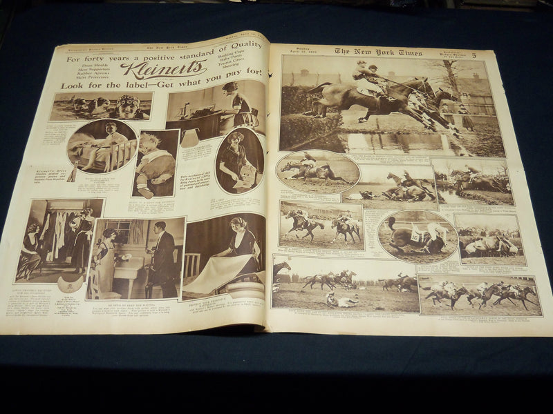 1922 APRIL 16 NEW YORK TIMES PICTURE SECTION - THE LEVIATHAN - PHOTOS - NT 8855
