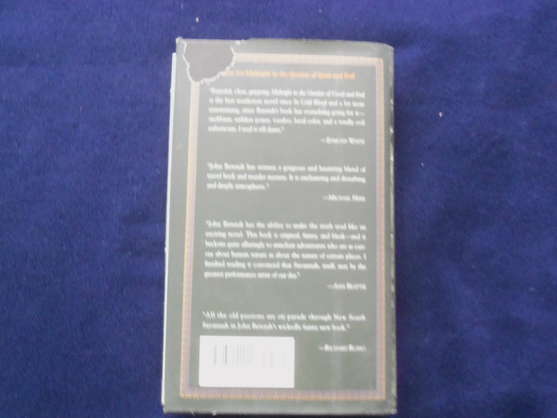 1994 MIDNIGHT IN THE GARDEN HARDCOVER BOOK - JOHN BERENDT - AUTOGRAPHED- KD 8922