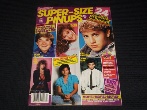 1987 #13 SUPER TEEN'S SUPER-SIZE PINUPS MAGAZINE - JOHN STAMOS COVER - E 14913