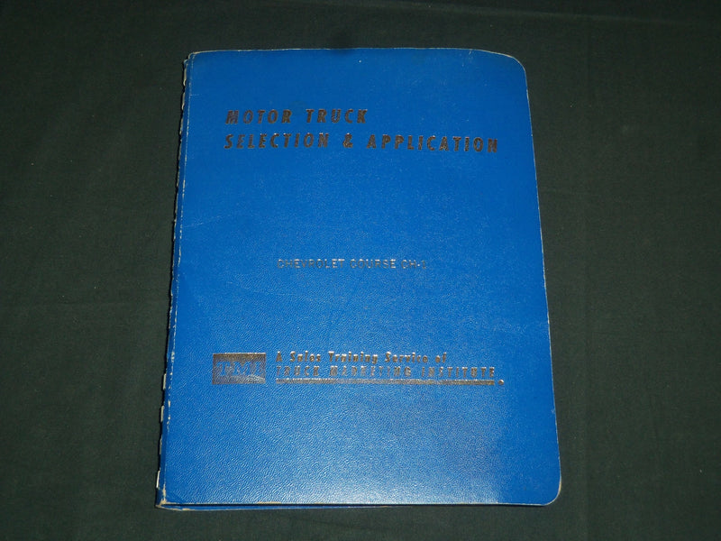 1965 CHEVROLET TMI COURSE CH-1 GUIDE- MOTOR TRUCK SELECTION APPLICATION- KD 5498