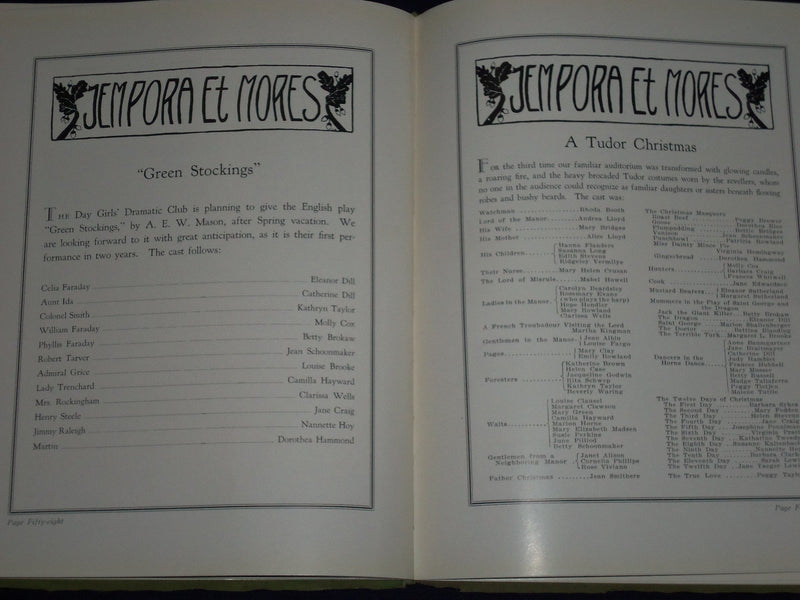 1932 TEMPORA ET MORES OAKLAND GIRLS SCHOOL YEARBOOK - PLAINFIELD NJ - YB 486
