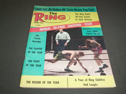 1975 MARCH THE RING MAGAZINE - JOE LOUIS - SP 5327