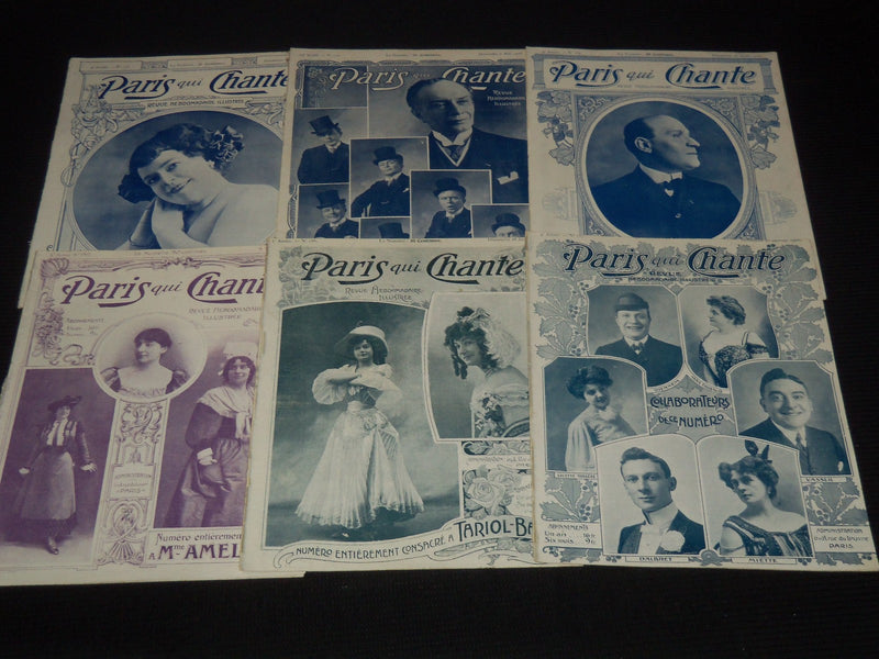 1906 PARIS QUI CHANTE REVUE ILLUSTREE MAGAZINE LOT OF 29 ISSUES - O 3442A