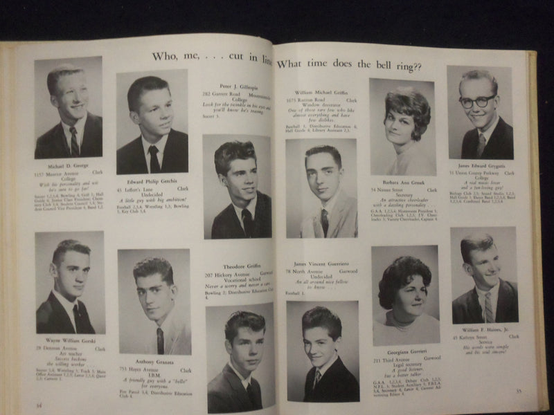 1962 LANCE ARTHUR L. JOHNSON REGIONAL HIGH SCHOOL YEARBOOK - CLARK, NJ - YB 3333
