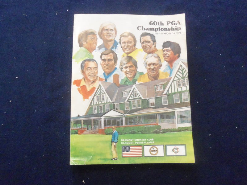 1978 JULY 31-AUG 6 60TH PGA CHAMPIONSHIP PROGRAM - OAKMONT, PA - SP 5540B