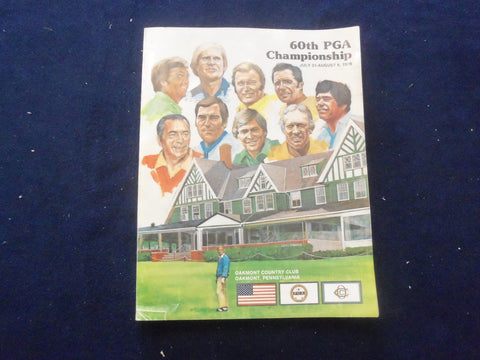 1978 JULY 31-AUG 6 60TH PGA CHAMPIONSHIP PROGRAM - OAKMONT, PA - SP 5540B