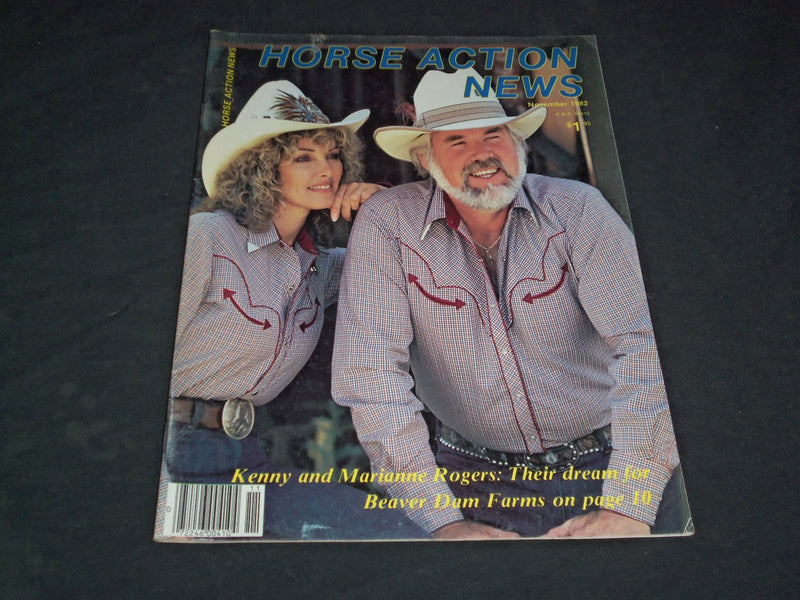 1982 NOVEMBER HORSE ACTION NEWS MAGAZINE - KENNY AND MARIANNE ROGERS - SP 6204