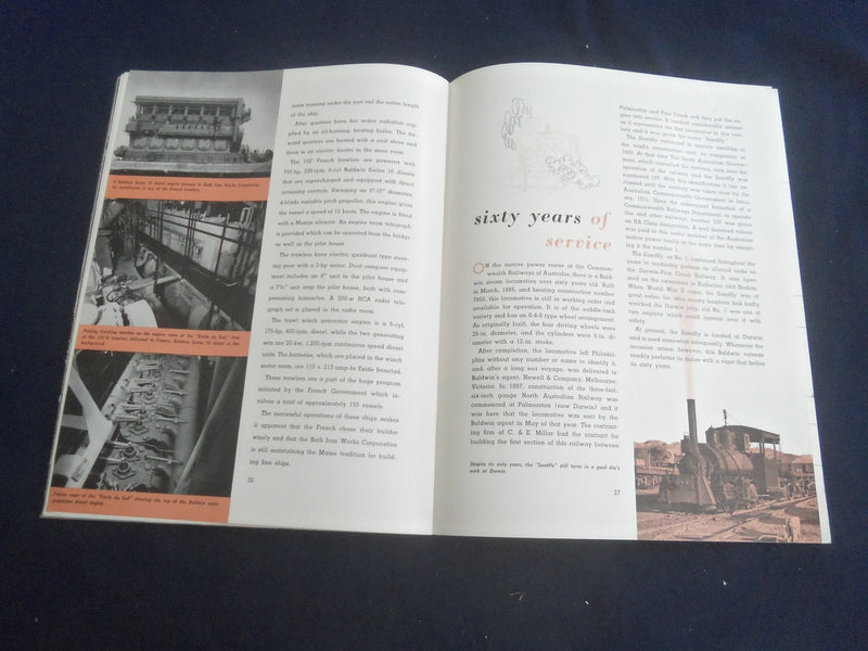 1949 1ST/2ND QUARTER BALDWIN LOCOMOTIVES MAGAZINE-GREAT COVER & PHOTOS- SP 6482S