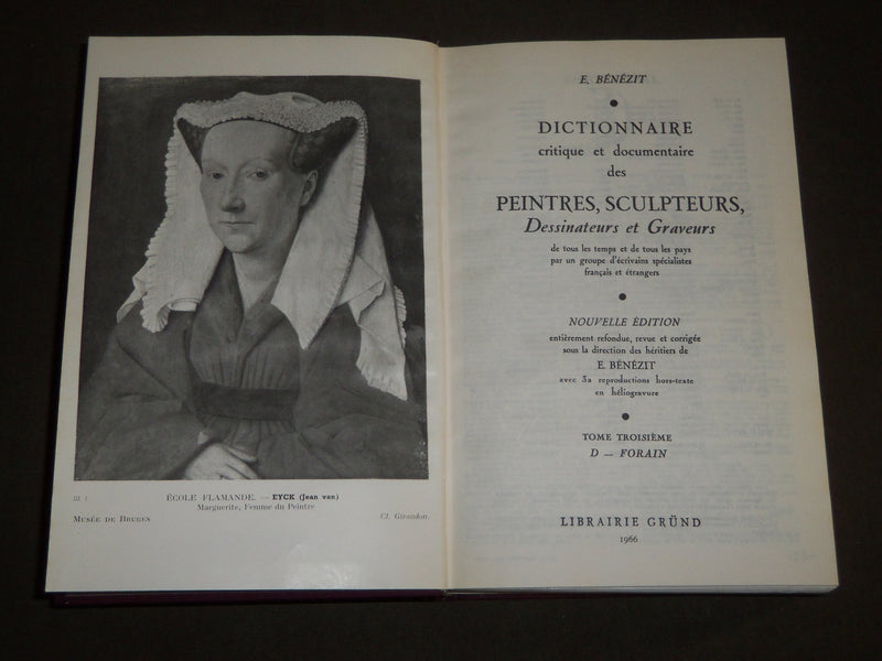 1966 DICTIONNAIRE DES PEINTRES BY E. BENEZIT SET OF 8 VOLUMES - FRENCH - R 241
