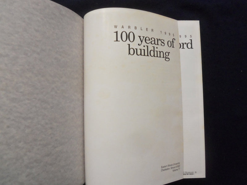 1995 WARBLER EASTERN ILLINOIS STATE COLLEGE YEARBOOK - CHARLESTON, IL - YB 3316