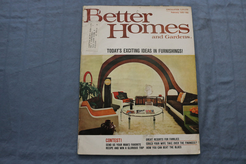 1970 FEBRUARY BETTER HOMES AND GARDENS MAGAZINE - EXCITING IDEAS COVER - E 9700