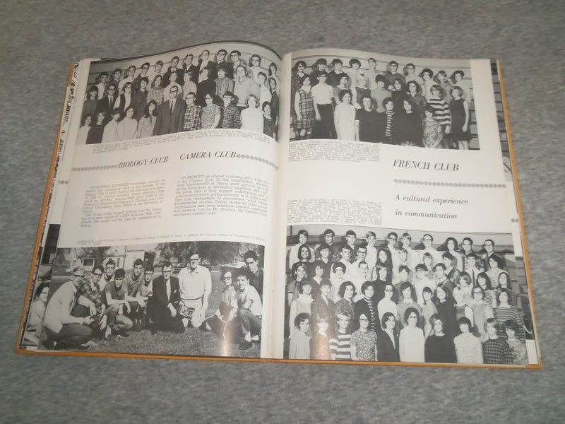 1968 ATODNEM MENDOTA HIGH SCHOOL YEARBOOK - MENDOTA, ILLINOIS - YB 2482