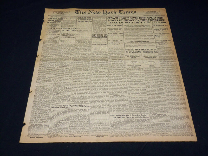 1923 JANUARY 20 NEW YORK TIMES - HOODED BAND REAPPEARS IN MOREHOUSE - NT 7907