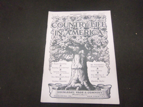 1902 SEPTEMBER COUNTRY LIFE IN AMERICA MAGAZINE - GREAT PHOTOS & ADS - ST 866