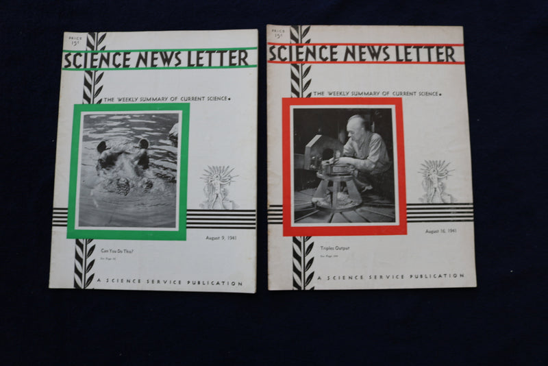 1941 SCIENCE NEWS LETTER - LOT OF 27 - O 3422