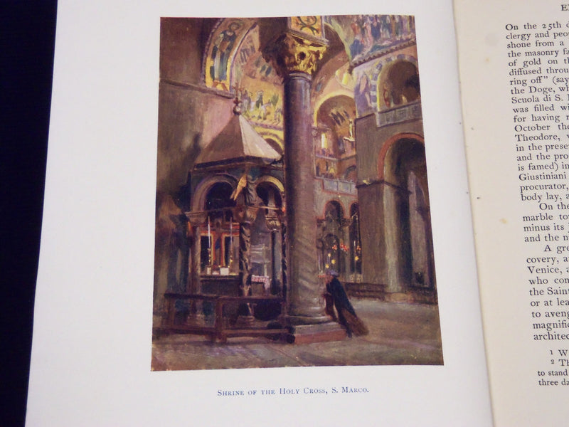 1904 VENICE AND ITS STORY BY T. OKEY THIRD EDITION BOOK - COLOR ILLUS. - KD 3496