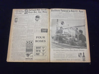 1958 JULY 9 BOSTON DAILY RECORD NEWSPAPER - OLD COLONY TO RUN 2 DAYS - NP 6351