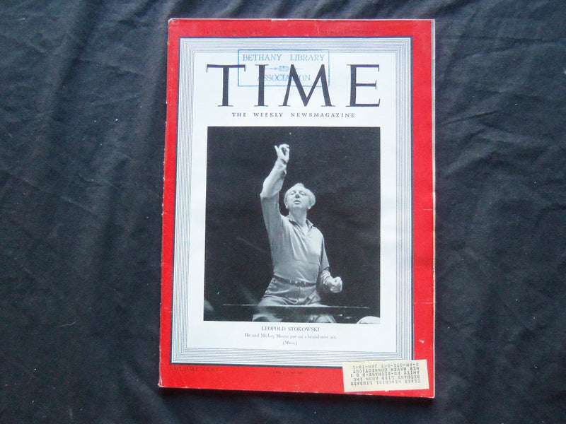 1940 NOVEMBER 18 TIME MAGAZINE - LEOPOLD STOKOWSKI - T 739