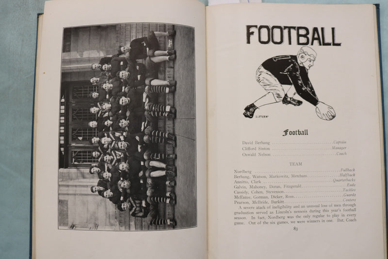 1929 JANUARY THE QUILL LINCOLN HIGH SCHOOL YEARBOOK - JERSEY CITY, NJ - YB 3584