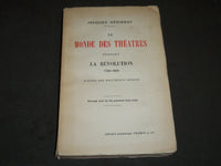 1922 LE MONDE DES THEATRES BY JACQUES HERISSAY FRENCH BOOK - KD 3673