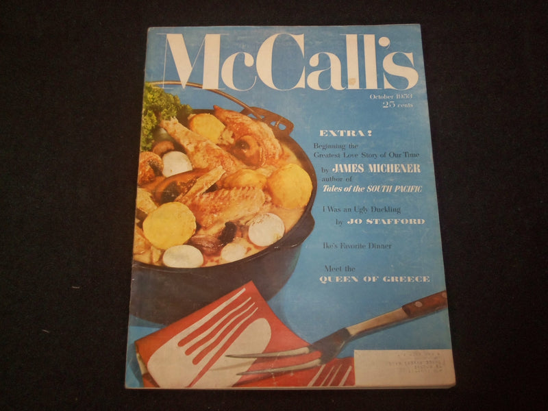 1953 OCTOBER MCCALL'S MAGAZINE - NICE COVER, STORIES & ADS - ST 6331